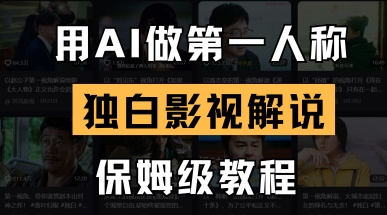 用AI做第一人称独白影视解说，手把手教学，保姆级教程-星叙轻创